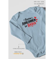 Anneannem Bir Başka Uzun Kollu Çıtçıtlı Bebek Body