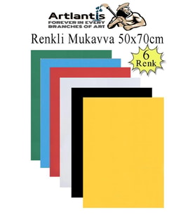 Renkli Mukavva 6 Renk 50x70 cm 1 Paket Sert Renkli Karton 1.0 mm Okul Okul Öncesi Anasınıfı Hobi Etkinlik