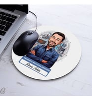 Kişiye Özel Hediye Karikatürlü En Başarılı Erkek Bilgisayar Mühendisi Mousepad