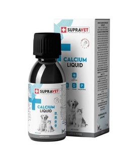 Supravet Calcium Kedi ve Köpekler için Sıvı Kalsiyum Damla 100 Ml