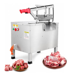 Sunup SN-30982 Otomatik Kemik Ve Et Kesme Makinesi Gıda Sınıfı Paslanmaz Çelik Endüstriyel Giyotin Dilimleyici