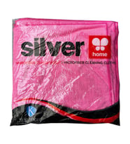 Silver Home Kareli Mikrofiber Temizlik Toz Cam Bezi -55 Gr. -300 Kalite -40x40 Cm. -20 Adetlik Paket (Karışık)