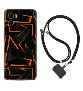 Vivo Y15S Y32 Y33S Y51 Y53S Kılıf Boyun Askılı Silikon Zigzaglar 1651