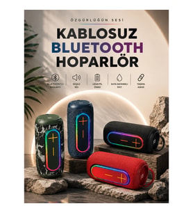 Kablosuz Bluetooth Hoparlör Bluetooth 5.1 Taşınabilir 10 m Menzil