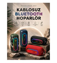 Kablosuz Bluetooth Hoparlör Bluetooth 5.1 Taşınabilir 10 m Menzil