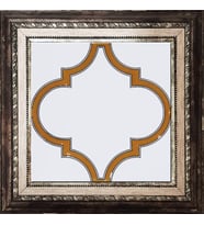 Armada çini 20x20 cm SP 103 Arabesk Sarı Beyaz Desenli Kütahya çini