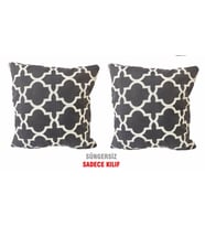 Kırlent Yastık Kılıfı Vip Yastık Kılıfı 2 ADET-43x43 CM(BÜYÜK KARAÇATI)