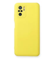 Redmi Note 10 Kılıf Nano içi Kadife Silikon - Sarı