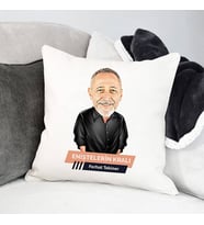 Kişiye Özel Eniştelerin Kralı Karikatürlü Yastık