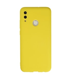 Huawei P Smart 2019 Kılıf Nano İçi Kadife Silikon - Sarı