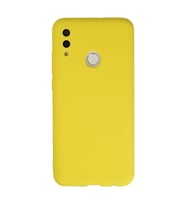 Huawei P Smart 2019 Kılıf Nano İçi Kadife Silikon - Sarı