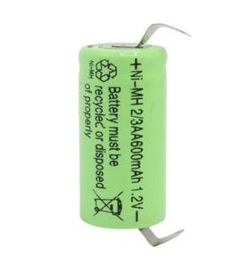 Powermaster 1.2 Volt 600 Mah Ni-Mh 2-3AA Şarjlı Puntalı Lityum Pil PM-17934