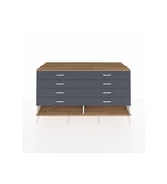 Kronos Konsol 8 Çekmeceli  176x59x99 Aytaşı-Çam/Antrasit