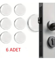 Şeffaf Silikon Mobilya ve Kapı Durdurucu Darbe Pedi 6'lı Set