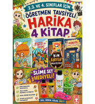 TİMAŞ 2,3. VE 4.SINIFLAR İÇİN ÖĞRETMEN TAVSİYELİ HARİKA 4 KİTAP -5 (SLİME SET HEDİYELİ)