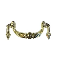 Dekoratif Zamak Üzümlü Kulp - 64mm, Sarı, 1 Adet