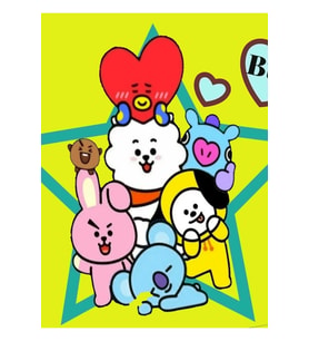 Bt21 Bebek Seti Tablo Ahşap Poster Dekoratif Kod3697