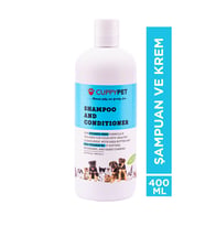 Cuppypet Evcil Hayvanlar İçin Şampuan & Krem 400 ml (Turkuaz)