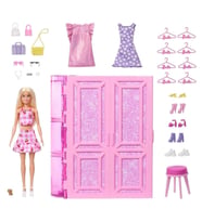 Barbie'nin Rüya Gardırobu ve Bebek Oyun Seti HXD58
