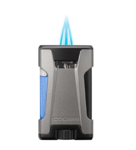 Colibri Rebel Çift Jet Puro Çakmağı Gri (Taş)