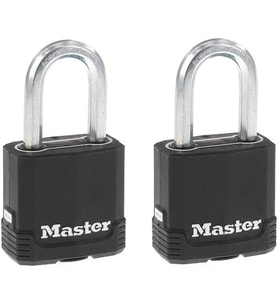 Master Lock M115Xtlf Magnum Ağır Hizmet Tipi Anahtarlı Dış Mekan Asma Kilit, 2'Li Paket Anahtarlı-Ay