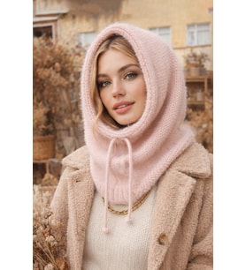 Premium Yumoş Balaklava – Ultra Yumuşak Kapüşonlu Boyunluk (Pembe)
