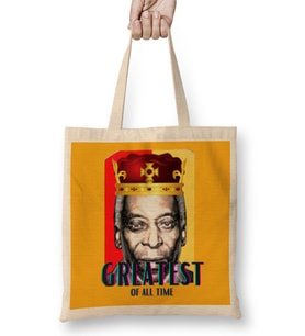 King Pelé 10 Greatest Of All Time Bez Çanta Uzun Saplı