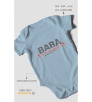 Baba, Seni Seviyorum Kısa Kollu Bebek Body %100 Pamuk