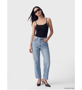 LCW Jeans İndigo Yüksek Bel Slim Fit Kadın Jean Pantolon