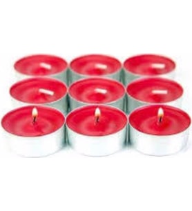 Pazariz  T-Light Mum Kırmızı Renk Tea light Mum 25 li