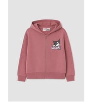 LC WAIKIKI Pembe Kuromi Baskılı Kız Çocuk Fermuarlı Sweatshirt