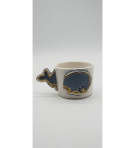 Moby Dick Altın Fincan Mug (Karışık)
