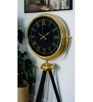 İhtişam Gold Tripod Ayaklı Saat
