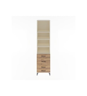 Hyperion Dolap 4 Raflı 4 Çekmeceli 60x44x243 Aytaşı-Çam