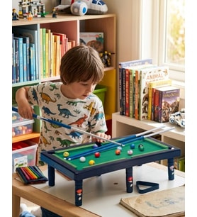 Mini Bilardo Oyunu Seti Evde Eğlenceli Masa Oyunu Çocuk ve Aile