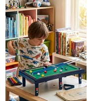 Mini Bilardo Oyunu Seti Evde Eğlenceli Masa Oyunu Çocuk ve Aile