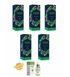 Pereja Bergamot Kolonya 250 ml Cam Şişe 5 Li Set