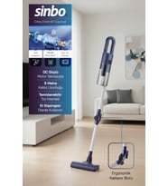 Sinbo SVC-8629 Kablolu Dikey Elektrikli Süpürge - Mavi