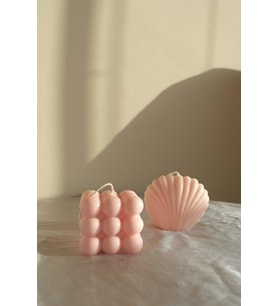 2li Bubble Ve Istiridye Set Kokulu Dekoratif Mum
