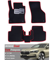 Skoda Super B (2024-2025) Uyumlu EVA Paspas Tam Set–Araca Özel,Su Geçirmez,Hızlı Montaj