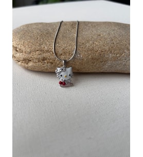 Hellokitty uçlu çelik kolye