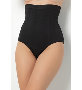 Gigotto Yüksek Bel Toparlayıcı Dikişsiz Seamless Külot (Siyah)