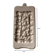 SİLİKON ÇİKOLATA KALIBI KABARCIKLI 21*11 CM