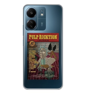 Xiaomi Redmi 13C Uyumlu Pulp Ricktion Tasarımlı Şeffaf Telefon Kılıfı