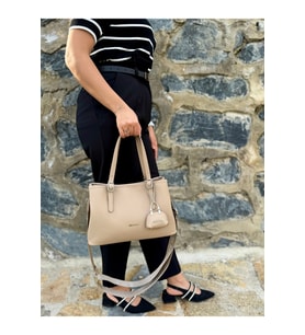 Kadın Yeni Sezon Yumuşak Deri Ayarlanabilir Askılı Şık El Ve Omuz Çantası Shoulder Bag (STD)
