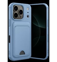 iPhone 17 Pro Kelvin Kartvizitli Silikon - Mavi