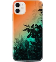 Apple iPhone 11 12 13 Mini Kılıf Desemli Silikon Güzel Çiçekler 1712
