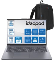 Lenovo Ideapad Slim 3 16IRH10 Intel Core I5 13420H 24GB 1tb SSD + 1tb SSD Freedos 16" Wuxga (1920X1200) IPS 300NITS Taşınabilir Bilgisayar IP83K20077TRF08 + Zetta Çanta