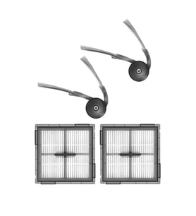Roborock Q10 S5 & Q10 S5+ Uyumlu 2 Adet Filtre 2 Adet Yan Fırça