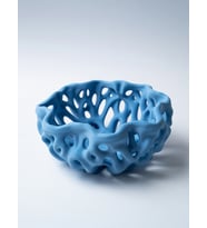 MYCRAFT3D Organik Delikli Dekoratif Kase Modern Şık Hafif Dayanıklı Ev Dekoru 20x9 cm